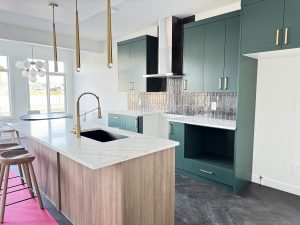 Grayson model kitchen by Rohit Homes featuring the Haute Contemporary designer interior selections in a modern new-construction home