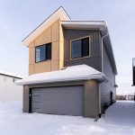 Exterior of Landmark Homes quick possession detached home at 285 Glenridding Ravine Dr SW in Glenridding Ravine, Edmonton.